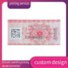 Security Paper Adhesive Tax Stamp Label CMYK / Pantone Color Printing Customized